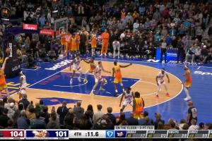 这TM新秀？克尼佩尔底角断节奏绝平三分轰进！拖入加时！