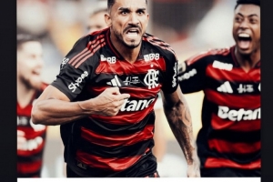 维尼修斯社媒转发海报祝贺老东家弗拉门戈夺冠：我太爱你了！